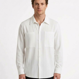 Chemise Côtelée Raffinée Pour Homme