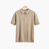 Celvoir | Polo Zippé En Maille Aérée Pour Hommes