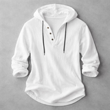 Celvoir | Chemise Henley À Capuche Avec Manches Longues Pour Hommes
