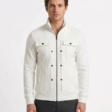 Gilet D’Hiver Chaud À Col Structuré