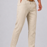 Celvoir | Pantalon Coupe Droite Avec Fermeture Boutonnée Pour Hommes