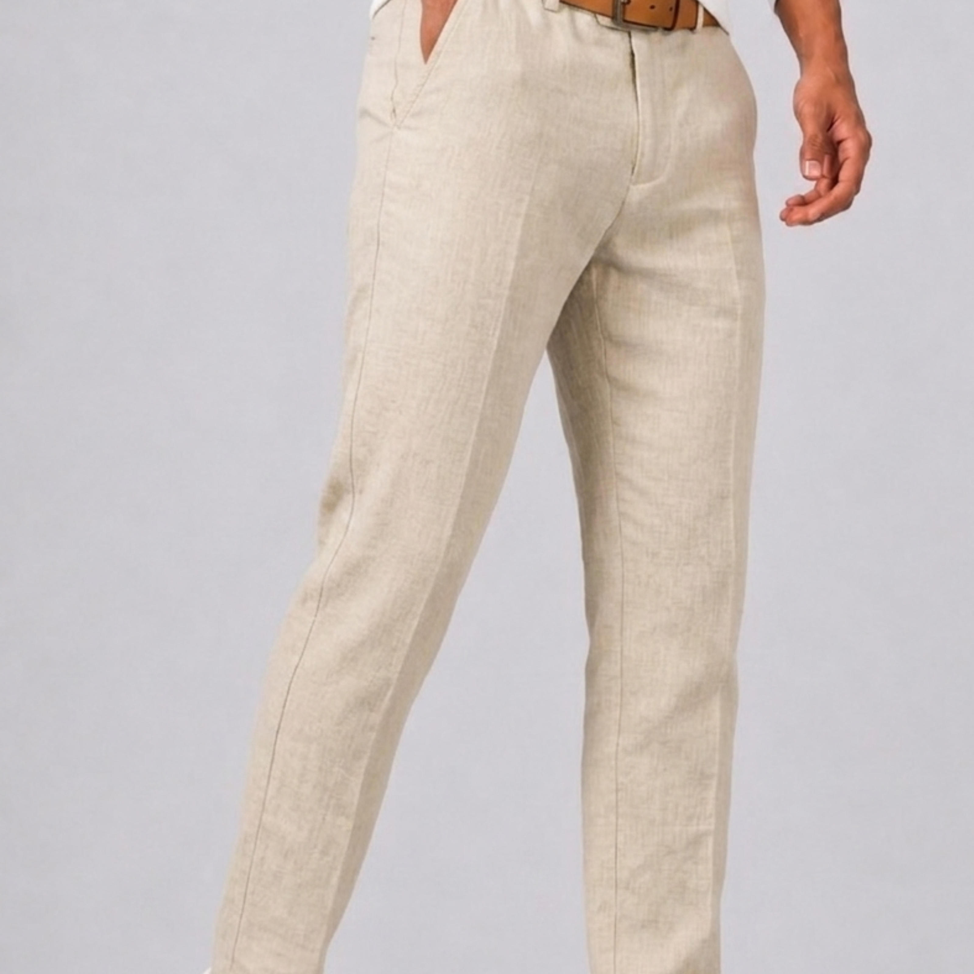 Celvoir | Pantalon Coupe Droite Avec Fermeture Boutonnée Pour Hommes