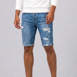 Celvoir | Short Denim Slim Pour Hommes