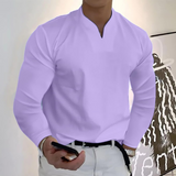 CELVOIR | POLO MANCHES LONGUES COL V POUR HOMME