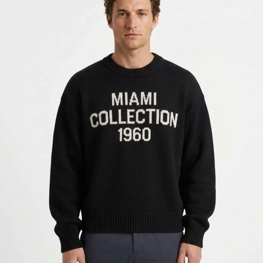 Pull Oversize Texturé À Col Rond