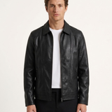 Veste Ajustée Zippée Pour Homme