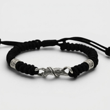 Bracelet Réglable En Cordon Et Argent Sterling Pour Hommes