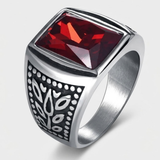 Bague Statement À Pierre Carrée
