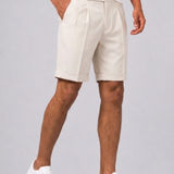 Celvoir | Short Pantalon Coupe Droite Avec Plis Pour Hommes