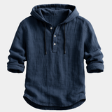 CELVOIR | CHEMISE À CAPUCHE EN LIN POUR HOMME