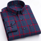 CELVOIR | CHEMISE HOMME À CARREAUX ET COL BOUTONNÉ
