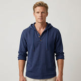 Celvoir | Chemise Henley À Capuche Avec Manches Longues Pour Hommes