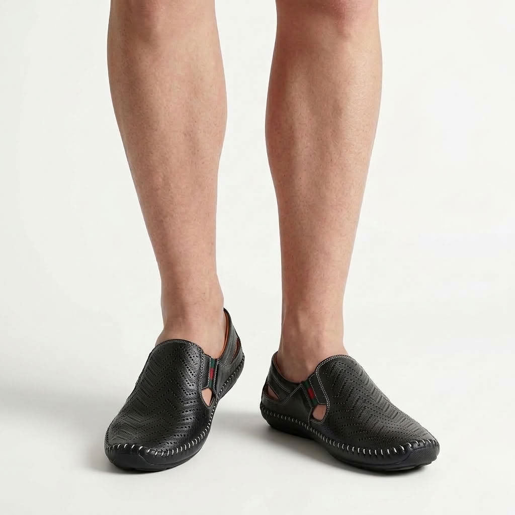 Mocassins Perforés À Enfiler