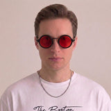 Celvoir | Lunettes De Soleil Rondes Vintage Dégradées Pour Hommes