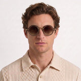 Lunettes De Soleil Rondes Vintage Dégradées Pour Hommes