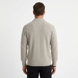 Pull À Col Montant Demi-Zippé