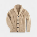 CELVOIR | GILET EN MAILLE BOUTONNÉ HOMME COL MONTANT