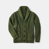 CELVOIR | GILET EN MAILLE BOUTONNÉ HOMME COL MONTANT