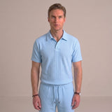 Celvoir | Ensemble Polo En Maille Texturée Et Short Pour Hommes