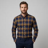 Celvoir | Chemise Homme À Carreaux Manche Longue