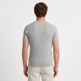 T-Shirt En Maille Côtelée Coupe Ajustée Pour Hommes