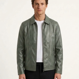 Veste Ajustée Zippée Pour Homme