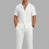 Celvoir | Ensemble Chemise Manches Courtes Avec Pantalon Pour Hommes