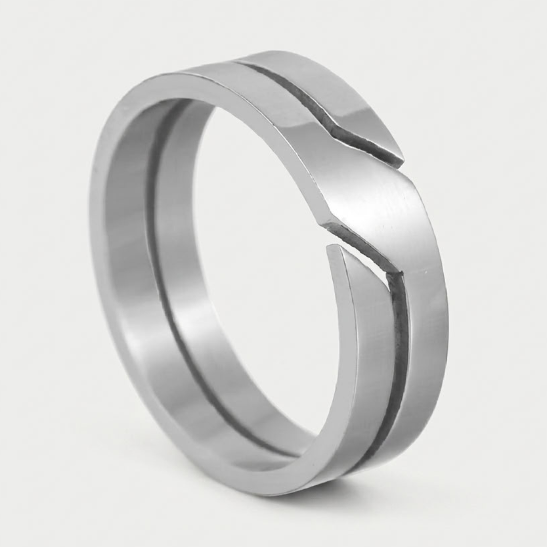 Bague Statement Sculptée Pour Homme