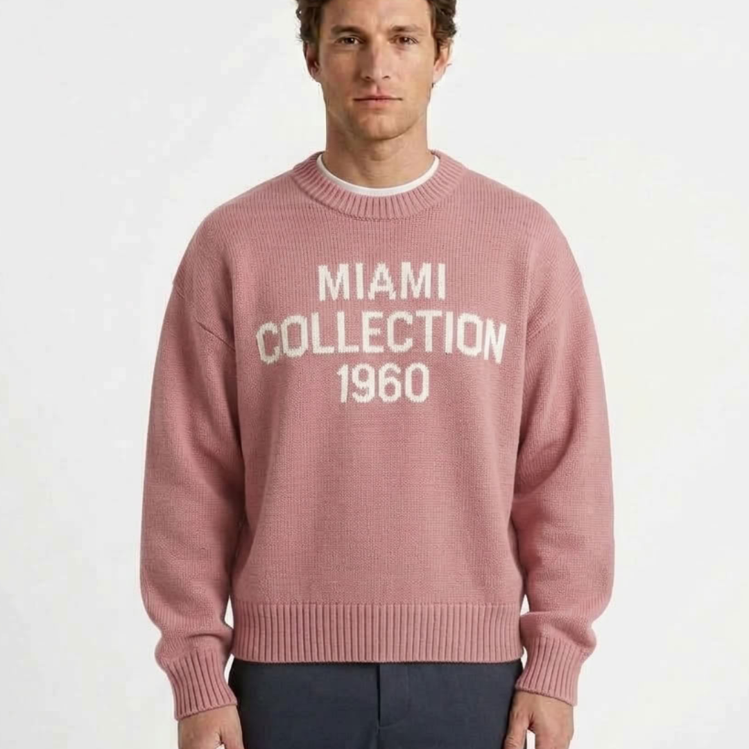 Pull Oversize Texturé À Col Rond