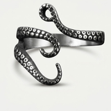 Bague Statement Enveloppante Motif Poulpe Pour Homme