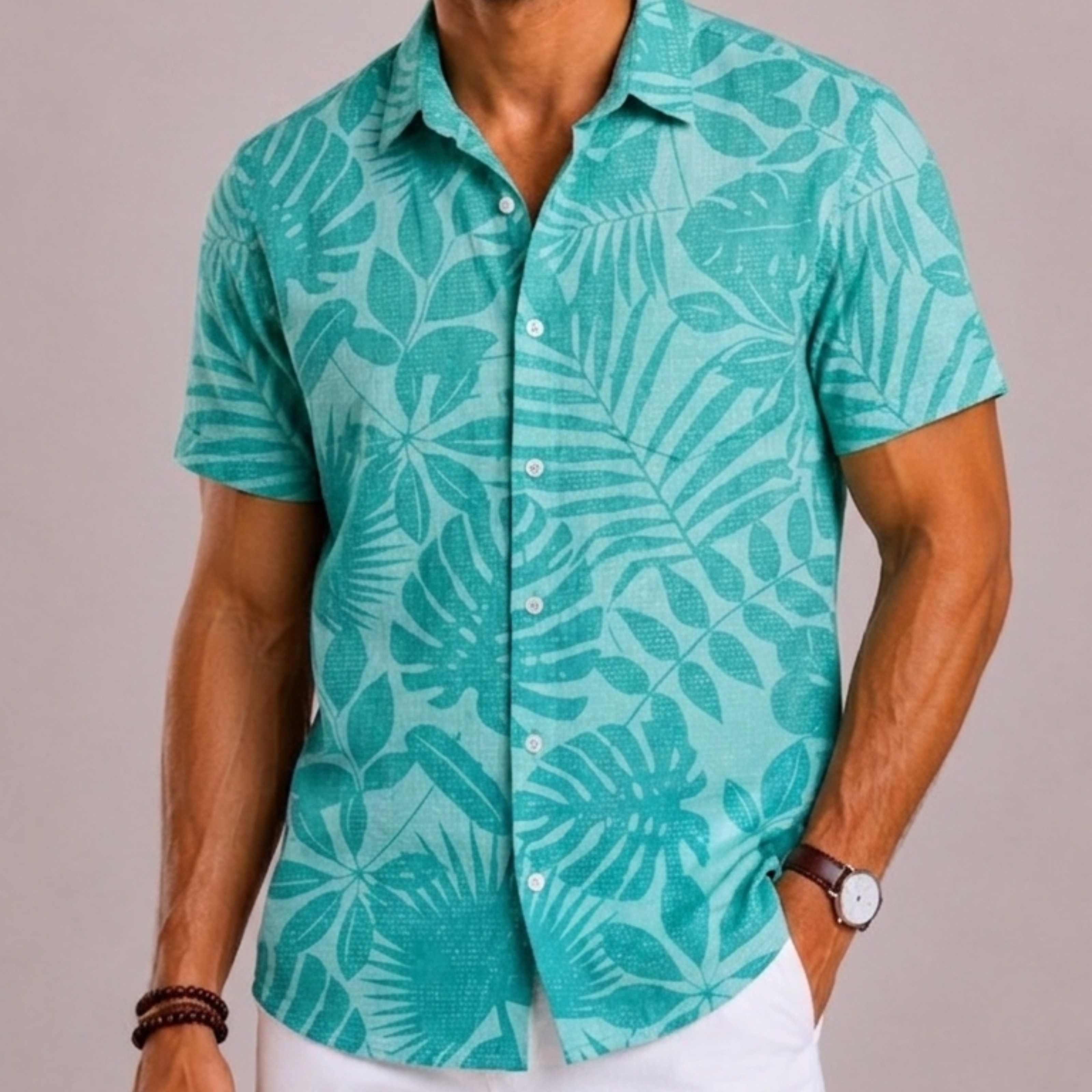 Celvoir | Chemise Tropicale Pour Hommes