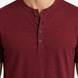 T-Shirt À Col Henley Pour Homme