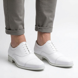 Chaussures Oxford Blanches Pour Hommes