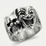 Bague Statement Bouffon À Double Visage