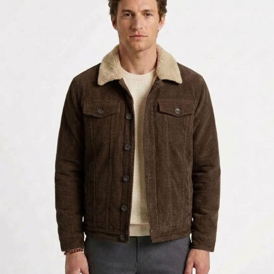 Veste Matelassée À Fines Côtes Pour Homme