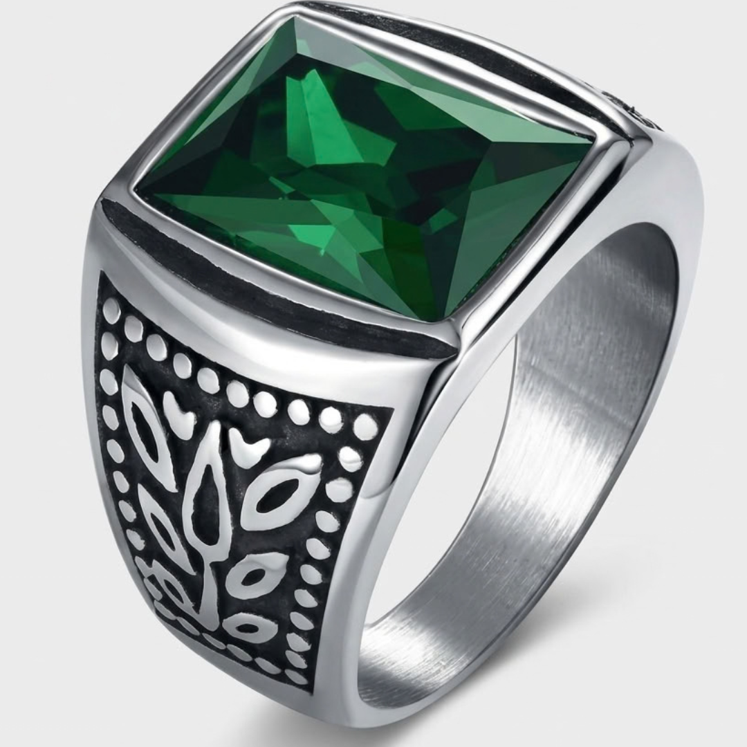 Bague Statement À Pierre Carrée