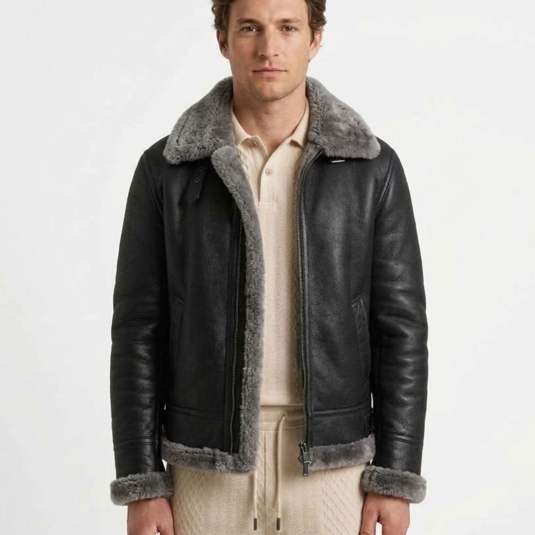 Manteau D’Hiver Texturé Et Structuré Pour Homme