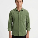 Surchemise Texturée Boutonnée Pour Homme