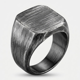 Bague Vintage À Symboles Vikings Tressés
