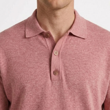 Polo Boutonné À Manches Longues Pour Homme