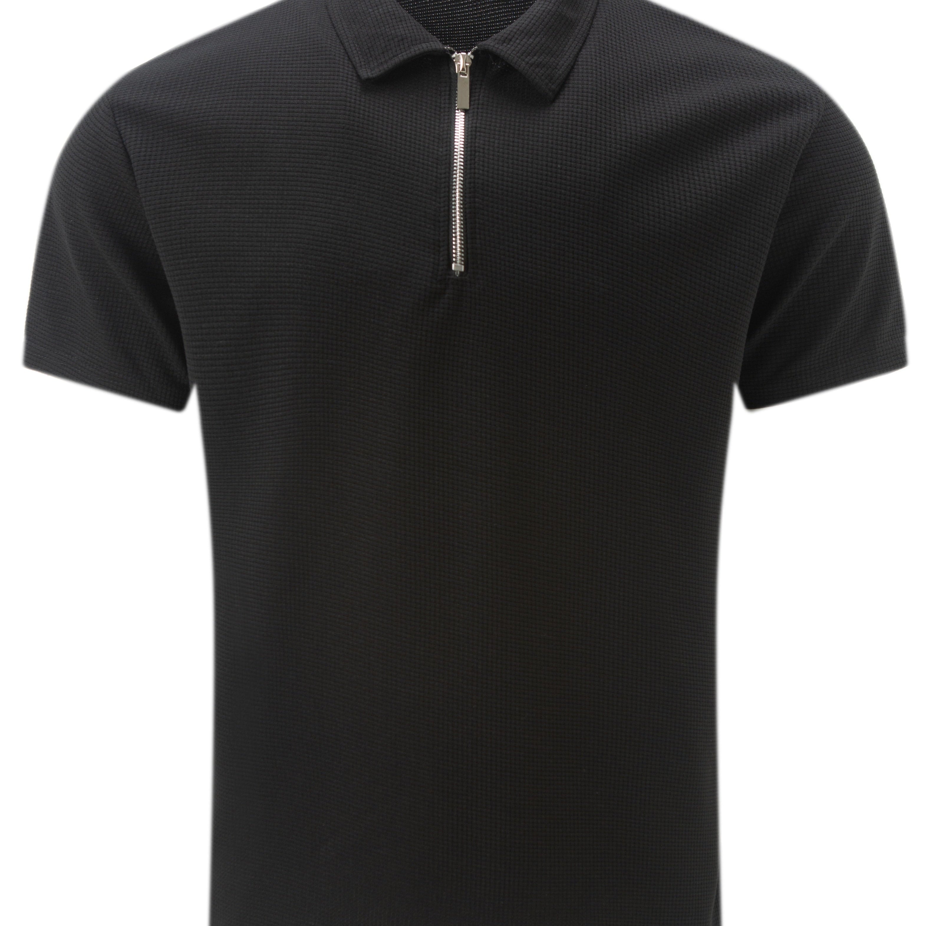 Celvoir | Polo Avec Col À Revers Et Fermeture Zippée Pour Hommes