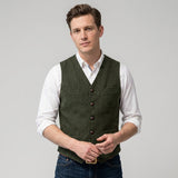 Celvoir | Pull Sans Manches Classique À Col V Pour Hommes