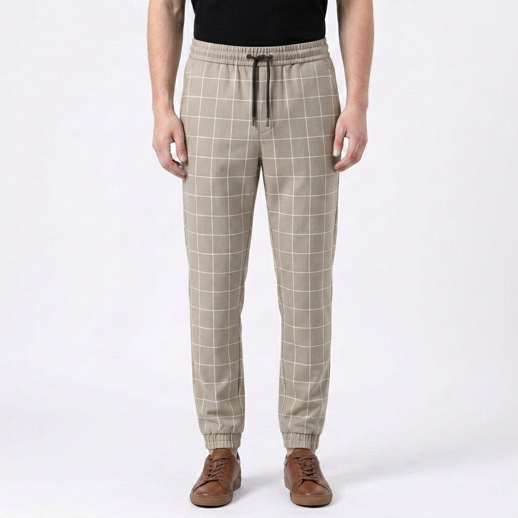 Pantalon Décontracté Fusé À Cordon De Serrage