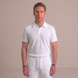 Celvoir | Ensemble Polo En Maille Texturée Et Short Pour Hommes
