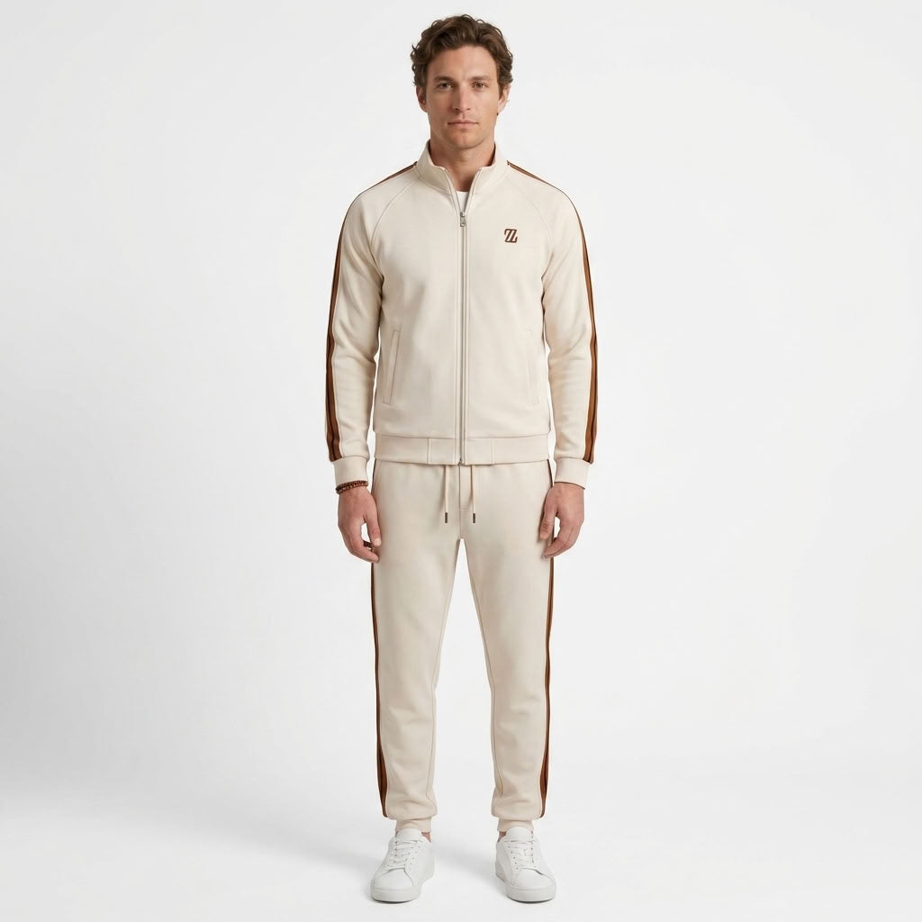 Ensemble Jogging Deux Pièces À Rayures
