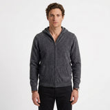 Gilet À Capuche Zippé En Cachemire Pour Hommes