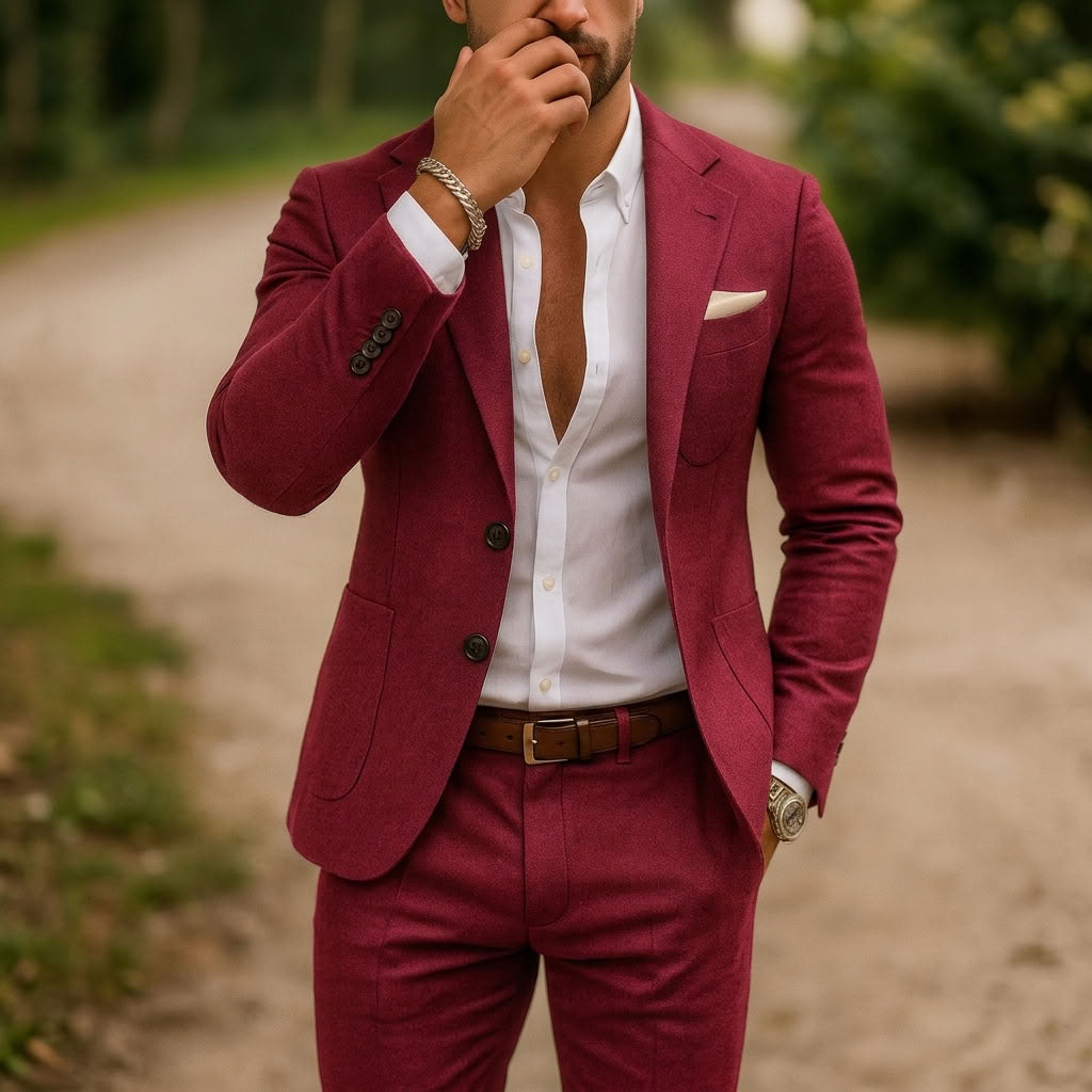 COSTUME DEUX PIÈCES POUR HOMMES