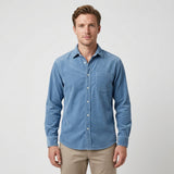 Celvoir | Chemise En Velours Côtelé Avec Poche Poitrine Pour Hommes