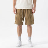 Short Décontracté À Poche Zippée