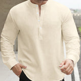 Celvoir | Chemise Ample Avec Col Bateau Pour Hommes